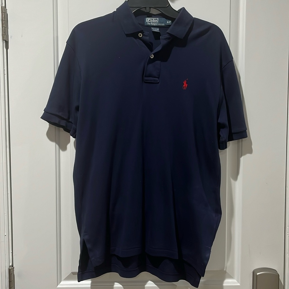 Navy blue Polo By Ralph Lauren collared shirt